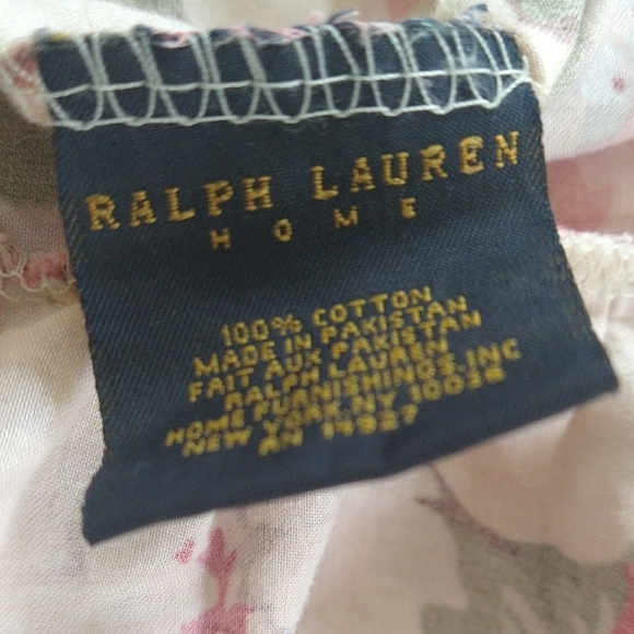 COPY - Ralph Lauren Pink and Green Floral King pillowcases Stone Harbor - Picture 4 of 6